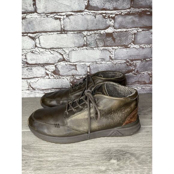 Reef Rover Mid Brown Leather Casual Chukka Boots Shoes Men Sz 11M US/44EU main image 4